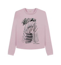 Cargar imagen en el visor de la galería, Mauve Printed Boxy Jumpers Front