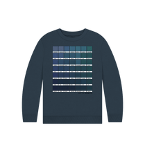 Load image into Gallery viewer, Navy Blue KIDS NAVY CHROMOLOGY SWEATSHIRT