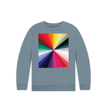 Load image into Gallery viewer, Stone Blue KIDS CHROMA SWEATSHIRT
