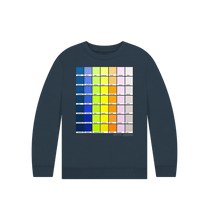 Load image into Gallery viewer, Navy Blue KIDS MULTI CHROMOLOGY SWEATSHIRT