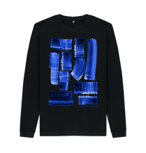 Load image into Gallery viewer, Black Printed Sweater Front