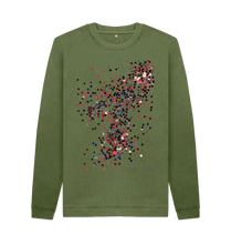 Charger l'image dans la galerie, Khaki Printed Sweater Front