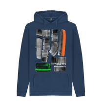 Charger l'image dans la galerie, Navy Printed Hoody Front