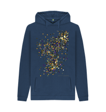 Cargar imagen en el visor de la galería, Navy Printed Hoody Front