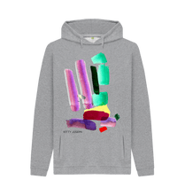 Cargar imagen en el visor de la galería, Light Heather Printed Hoody Front