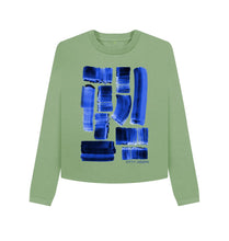 Charger l'image dans la galerie, Sage UMISEX INK STRIPES BOXY JUMPER