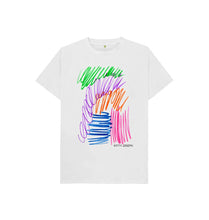 Load image into Gallery viewer, White KIDS UNISEX FRUIT PASTELS TEESHIRT