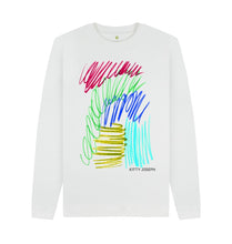 Cargar imagen en el visor de la galería, White UNISEX JEWEL PASTELS SWEATSHIRT