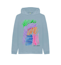 Load image into Gallery viewer, Stone Blue KIDS UNISEX FRUIT PASTELS HOODY