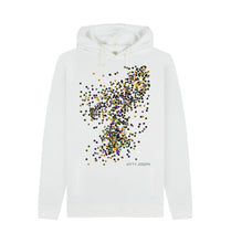 Cargar imagen en el visor de la galería, White UNISEX GOLD GLITTER HOODY