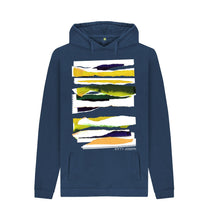 Cargar imagen en el visor de la galería, Navy UNISEX DAW CLOUD COLLAGE HOODY