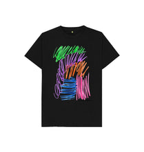 Load image into Gallery viewer, Black KIDS UNISEX FRUIT PASTELS TEESHIRT
