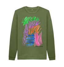 Load image into Gallery viewer, Khaki UNISEX FRUIT PASTELS SWEATSHIRT