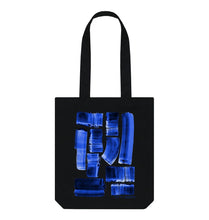 Load image into Gallery viewer, Black INK STRIPES TOTE BAG
