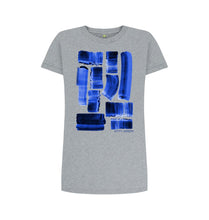 Charger l'image dans la galerie, Athletic Grey UNISEX INK STRIPES TEESHIRT DRESS