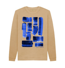 Load image into Gallery viewer, Sand UNISEX INK STRIPES SWEATER
