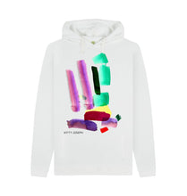 Cargar imagen en el visor de la galería, White UNISEX INK 1 HOODY