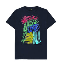 Load image into Gallery viewer, Navy Blue UNISEX JEWEL PASTELS TEESHIRT