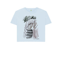 Charger l'image dans la galerie, Sky Blue UNISEX NEUTRAL PASTEL BOXY TEESHIRT