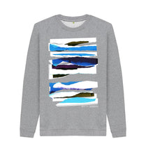 Cargar imagen en el visor de la galería, Light Heather UNISEX MIDDAY CLOUD COLLAGE SWEATSHIRT