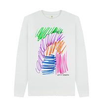 Load image into Gallery viewer, White UNISEX FRUIT PASTELS SWEATSHIRT