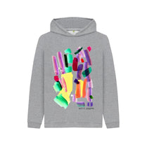 Load image into Gallery viewer, Athletic Grey KIDS UNISEX MULTI INK HOODY