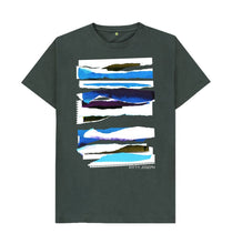 Load image into Gallery viewer, Dark Grey UNISEX MIDDAY CLOUD COLLAGE TEESHIRT
