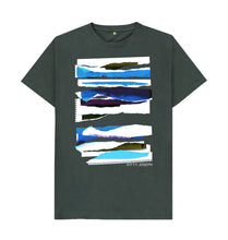 Load image into Gallery viewer, Dark Grey UNISEX MIDDAY CLOUD COLLAGE TEESHIRT