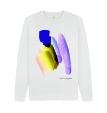Load image into Gallery viewer, White UNISEX INK 2 SWEARSHIRT
