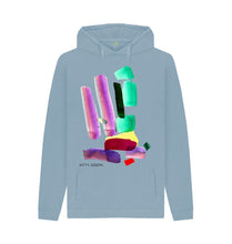 Cargar imagen en el visor de la galería, Stone Blue UNISEX INK 1 HOODY
