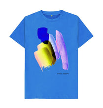 Load image into Gallery viewer, Bright Blue UNISEX BLUE WATERCOLOUR TEESHIRT
