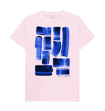 Load image into Gallery viewer, Pink UNISEX INK STRIPES TEESHIRT
