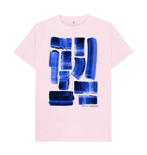 Load image into Gallery viewer, Pink UNISEX INK STRIPES TEESHIRT