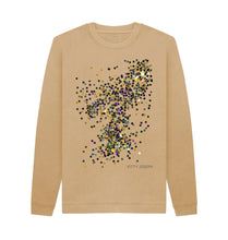 Cargar imagen en el visor de la galería, Sand UNISEX GOLD GLITTER SWEATSHIRT