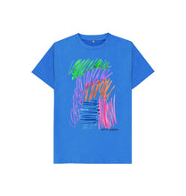 Load image into Gallery viewer, Bright Blue KIDS UNISEX FRUIT PASTELS TEESHIRT