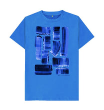 Load image into Gallery viewer, Bright Blue UNISEX INK STRIPES TEESHIRT