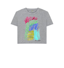 Charger l'image dans la galerie, Athletic Grey UNISEX JEWEL PASTELS BOXY TEESHIRT