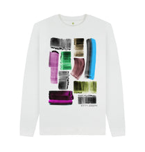 Cargar imagen en el visor de la galería, White UNISEX MINERAL SWEATSHIRT