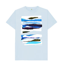 Load image into Gallery viewer, Sky Blue UNISEX MIDDAY CLOUD COLLAGE TEESHIRT
