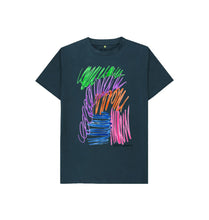 Load image into Gallery viewer, Denim Blue KIDS UNISEX FRUIT PASTELS TEESHIRT