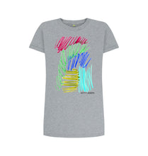 Charger l'image dans la galerie, Athletic Grey UNISEX JEWEL PASTELS TEESHIRT DRESS