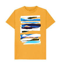 Load image into Gallery viewer, Mustard UNISEX MIDDAY CLOUD COLLAGE TEESHIRT