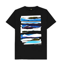 Load image into Gallery viewer, Black UNISEX MIDDAY CLOUD COLLAGE TEESHIRT