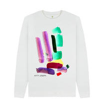 Cargar imagen en el visor de la galería, White UNISEX INK 1 SWEATSHIRT