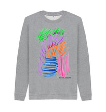 Load image into Gallery viewer, Light Heather UNISEX FRUIT PASTELS SWEATSHIRT