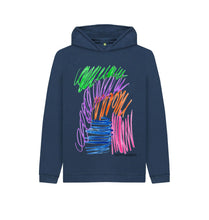 Load image into Gallery viewer, Navy Blue KIDS UNISEX FRUIT PASTELS HOODY
