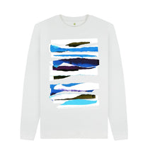 Cargar imagen en el visor de la galería, White UNISEX MIDDAY CLOUD COLLAGE SWEATSHIRT