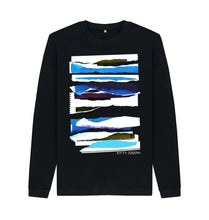 Load image into Gallery viewer, Black UNISEX MIDDAY CLOUD COLLAGE SWEATSHIRT
