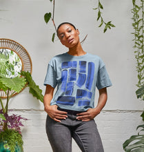 Charger l'image dans la galerie, T-SHIRT LARGE RAYURES ENCRE MIXTE