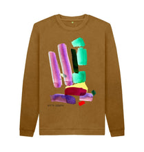Cargar imagen en el visor de la galería, Brown UNISEX INK 1 SWEATSHIRT